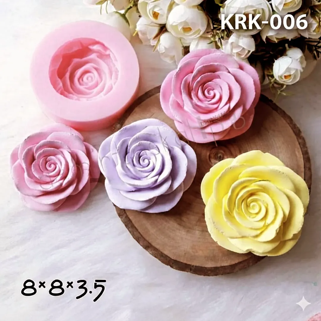 Karakız Gül Desenli Silikon Kalıp