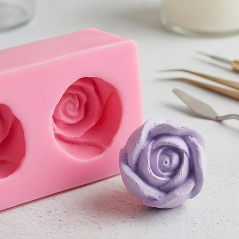 Karakız Mini Gül Silikon Kalıp 3Lü 9x4x3 Cm thumbnail 3
