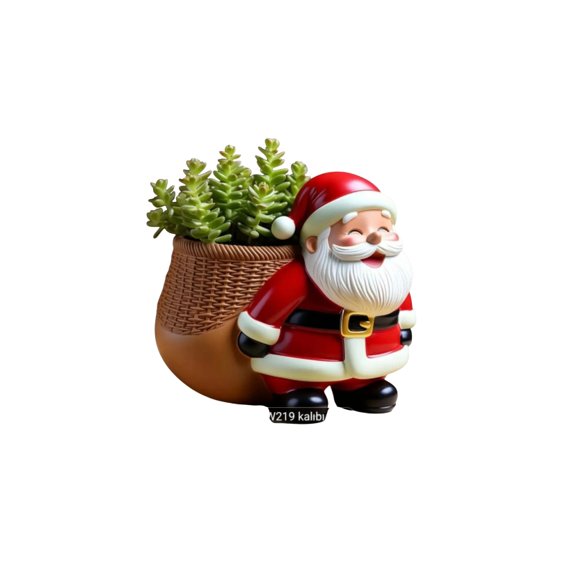 Karakız Mum Kalıbı Silikon Noel Sepeti thumbnail 1