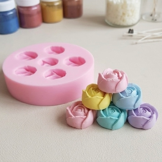 Karakız Mini Gül Silikon Kalıp 3x2.5 Cm thumbnail 1