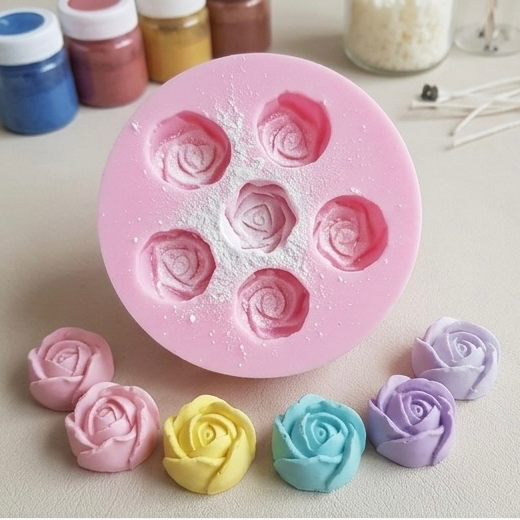 Karakız Mini Gül Silikon Kalıp 3x2.5 Cm thumbnail 2