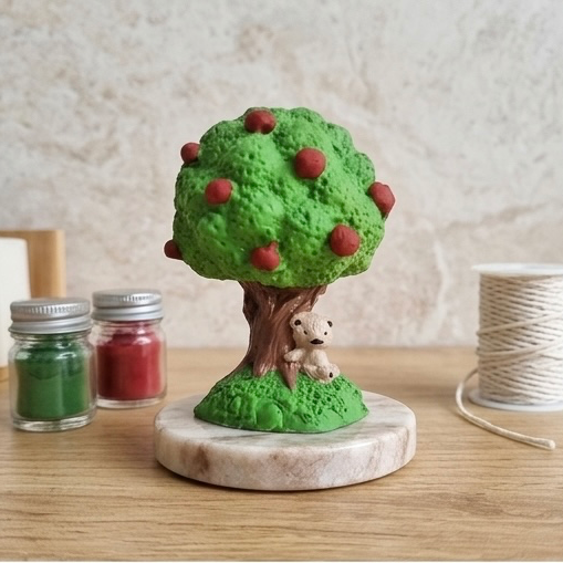 Karakız Dekoratif Ağaç Silikon Kalıp 5x4x3 Cm thumbnail 2