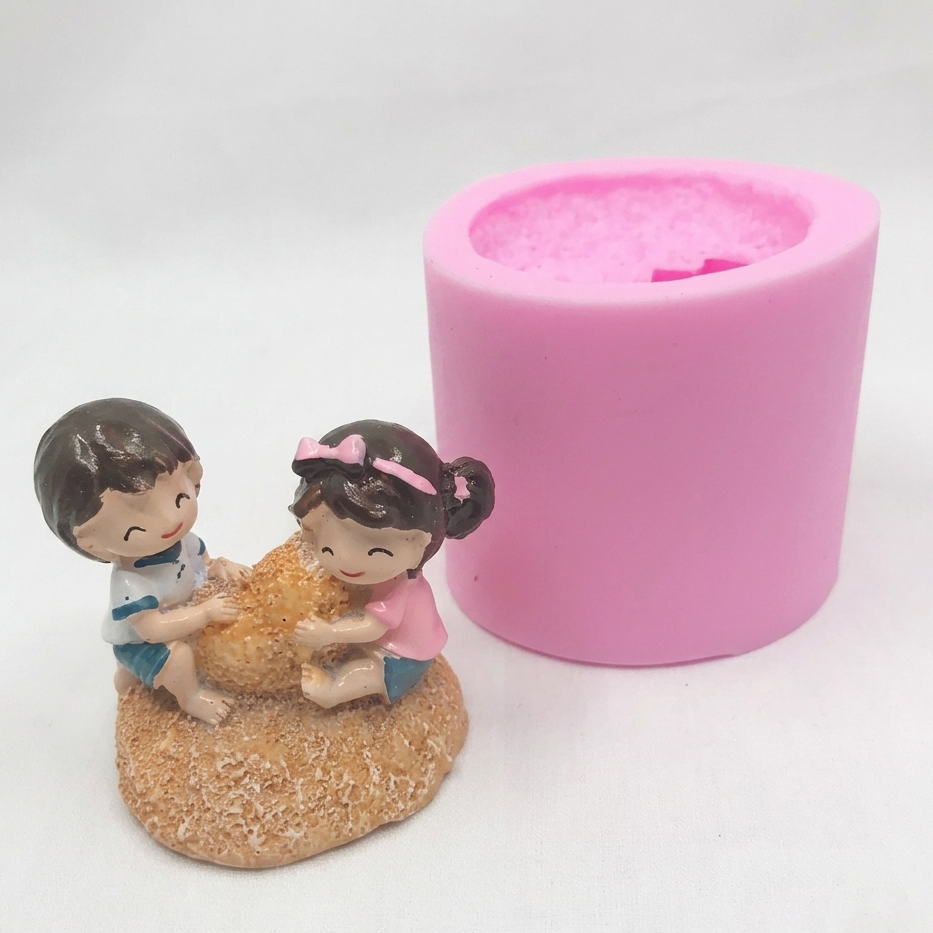 Karakız Mini Çocuklar Silikon Kalıp 6x5x4.5 Cm thumbnail 2