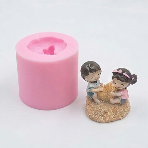 Karakız Mini Çocuklar Silikon Kalıp 6x5x4.5 Cm thumbnail 4