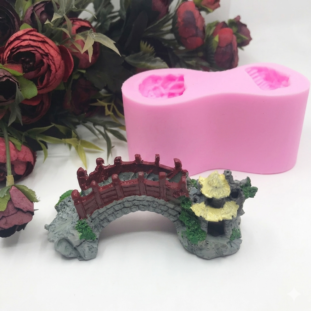 Karakız Taş köprü Silikon Kalıp 9x4x4 Cm thumbnail 1