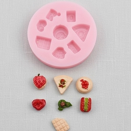 Karakız Mini Food Sikuce Moold Set 8 Parça Silikon Kalıp 2x2x0.5 Cm thumbnail 2