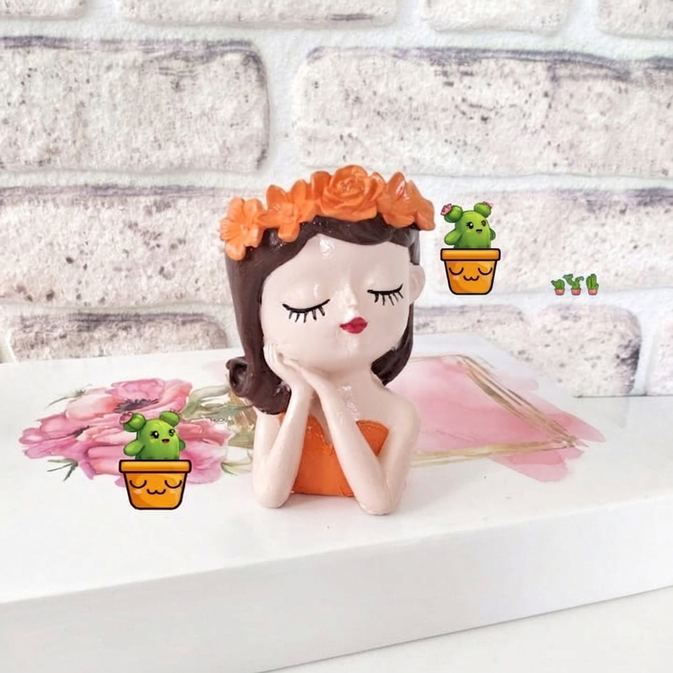 Karakız Dekoratif Taçlı Kız Kalıp 6,5x7,5 İç Derinlik 4 Cm thumbnail 1
