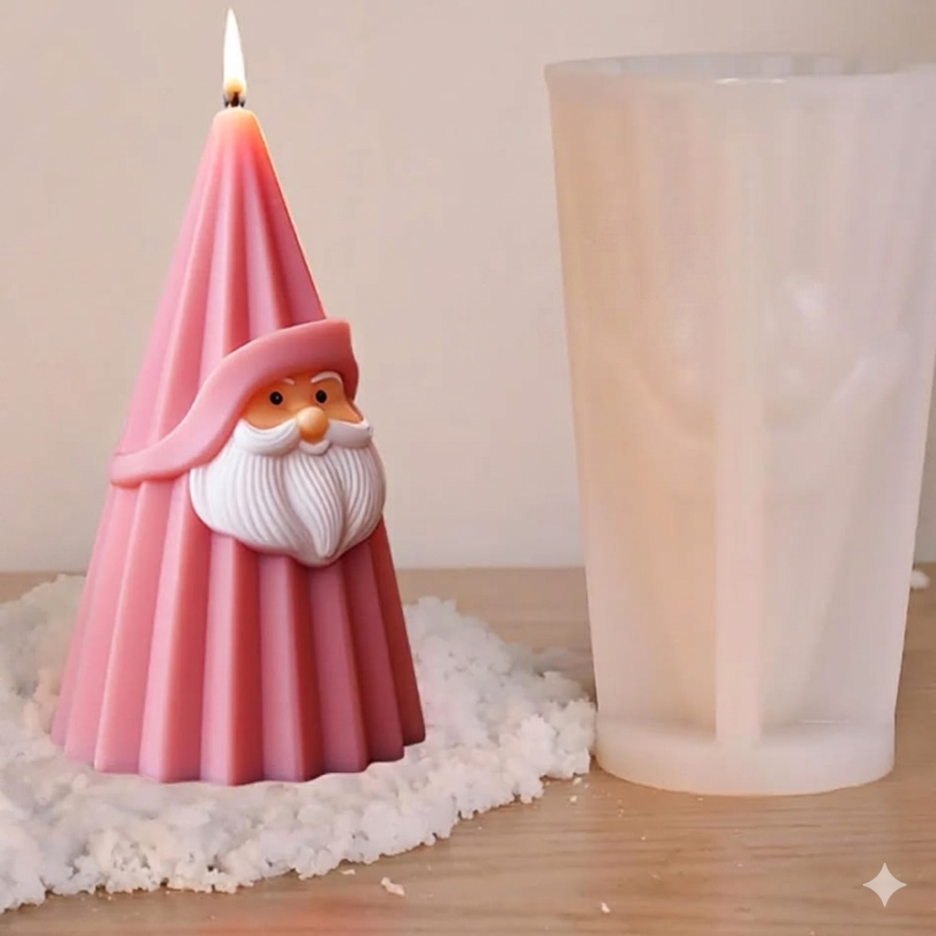 Karakız Noel Baba Silikon Kalıp 12,2x6,6x7,7 Cm thumbnail 4