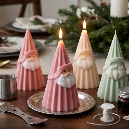 Karakız Noel Baba Silikon Kalıp 12,2x6,6x7,7 Cm thumbnail 1
