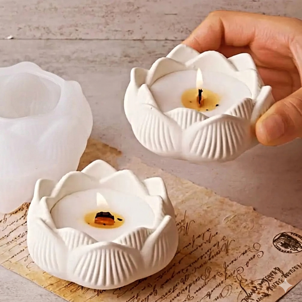 Karakız Lotus Silikon Kalıp 8,4 Cm thumbnail 1