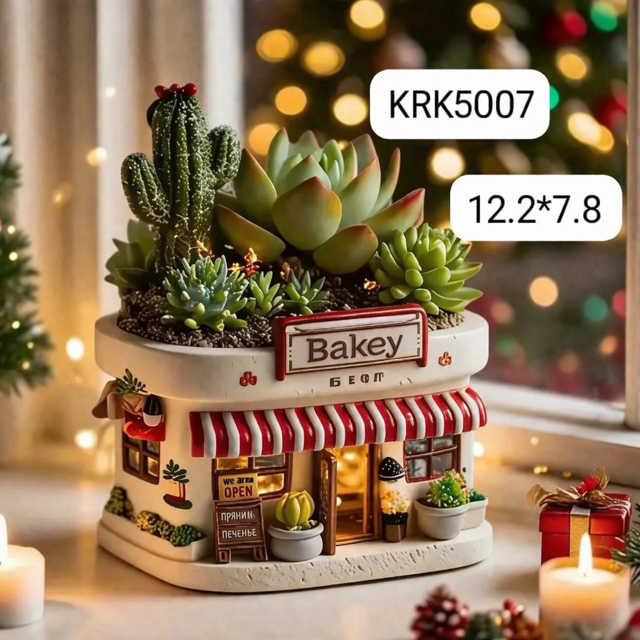 Karakız Yeni Yıl Temalı Kek Dükkanı Silikon Kalıp 12.2x7.8 Cm thumbnail 1