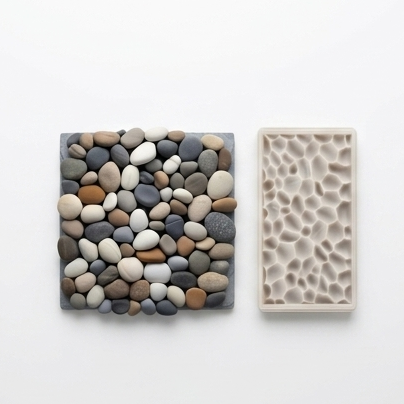 Karakız Çakıl Taşı Silikon Kalıp 15.3x1 Cm thumbnail 1