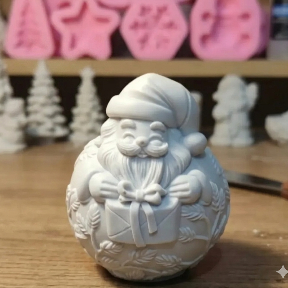 Karakız Dekoratif Noel Baba Kalıp 7,5x5,5 Cm thumbnail 1