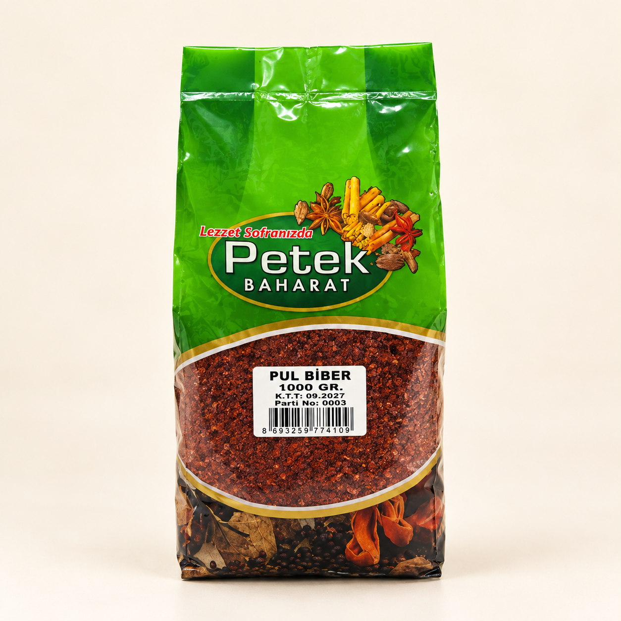 Petek Pul Biber Orta Acı (Halis) 1 Kg